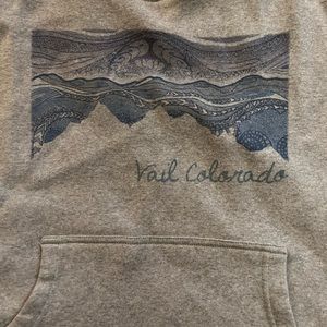 Vail CO sweatshirt poncho